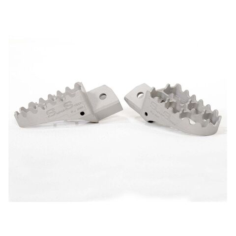 IMS Super Stock Footpegs Honda 50cc-125cc / Kawasaki KLR650 / Suzuki V-Strom 1987-2026 Stainless Stee... [Open Box]