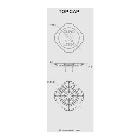 Quad Lock 360 Head Top Cap [Open Box]