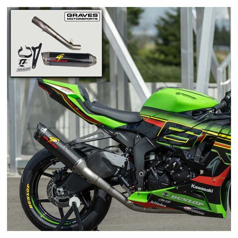 Graves Works 2 Slip-On Exhaust Kawasaki ZX6R / ZX636 2019-2026