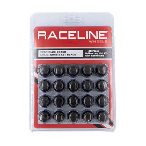 Raceline Spline Lug Nut Kit w/ Key 12MM x 1.5