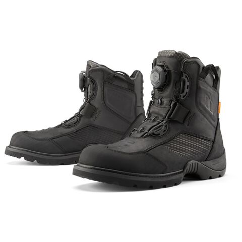 Icon Stormhawk WP Boots 11.5 / Black [Blemished - Good]