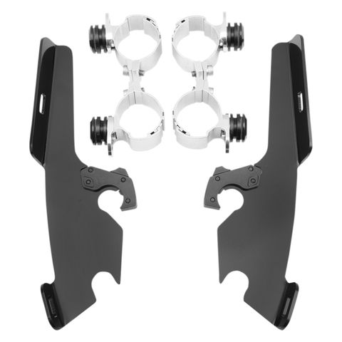 Memphis Shades Metric Fats/Slim Trigger-Lock Mount Kit Yamaha XV950 / XVS1300 V-Star Black [Demo - Acceptable]