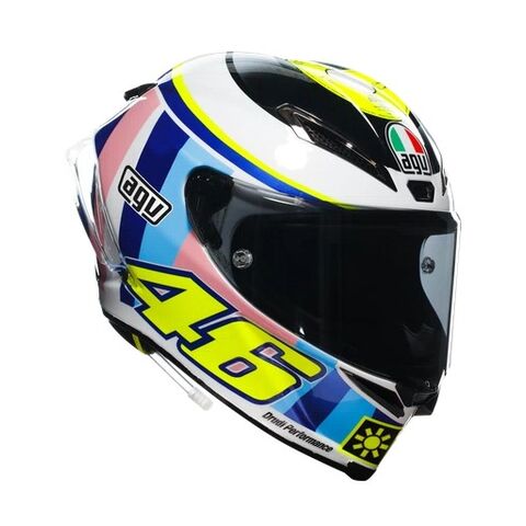 AGV Pista GP RR Assen 2007 Helmet (XL) White/Blue/Pink / LG [Open Box]
