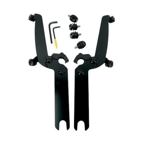 Memphis Shades Sportshield Trigger-Lock Mount Kit For Harley Softail 1986-2017 Polished / Without OEM Light Bar [Blemished - Good]