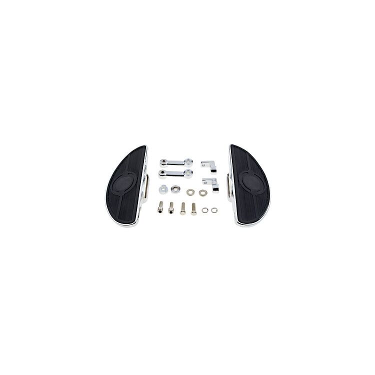 Milwaukee Twins Oval Mini-Floorboards With Mounts For Harley [Previously Installed]