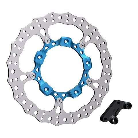 Arlen Ness 14" Full-Floating Big Billet Brake Rotor For Harley Touring 2014-2025 Right Side / Blue [Open Box]