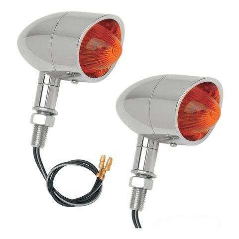 Drag Specialties Retro-Style Marker Lights Stud Mount [Open Box] Stud Mount [Blemished - Good]