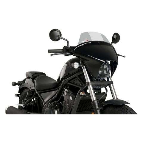 Puig Batwing SML Fairing Honda Rebel 500 2020-2026 Touring / Smoke/Matte Black [Blemished - Good]