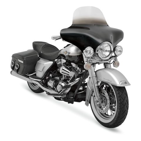 Memphis Shades Batwing Fairing For Harley / Metric Black [Demo - Acceptable]