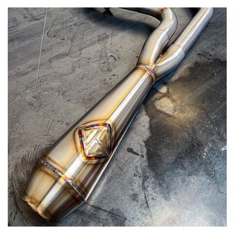 SP Concepts Lane Splitter 2-Into-1 Exhaust For Harley Softail 2018-2024 Stainless [Open Box]