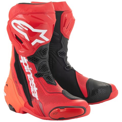 Alpinestars Supertech R Vented Boots Red/Black/White / 42 [Blemished - Very Good]
