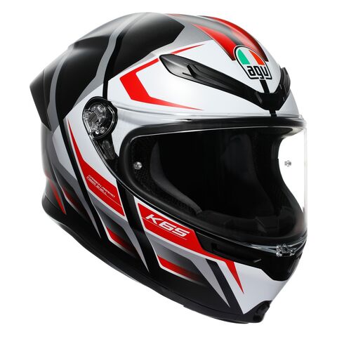 AGV K6 S Karve Helmet Black/White/Red / XL [Open Box] Black/White/Red / XL [Open Box]