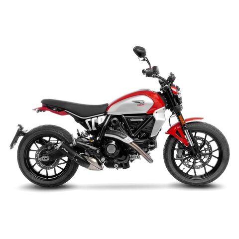 LeoVince LV-10 Slip-On Exhaust Ducati Scrambler Icon / Full Throttle / Nightshift 2023-2025 Black Stainless Steel [Previously Installed]
