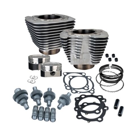 S&S Cycle 883 To 1200 Hooligan Big Bore Cam Kit For Harley Sportster 2000-2021 Silver [Open Box]