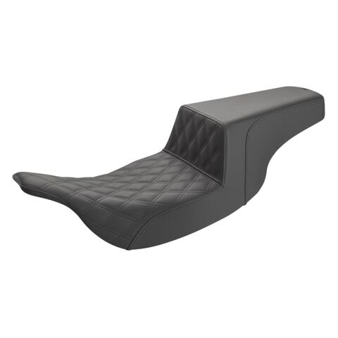 Saddlemen Step-Up LS Lattice Stitch Seat For Harley Touring 1997-2007 Black / Front Lattice Stitch LS [Blemished - Very Good]