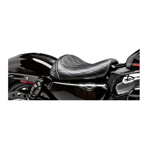 Le Pera Bare Bones Solo Seat For Harley Sportster 48 / 72 2010-2022 Black / Smooth [Blemished - Very Good]