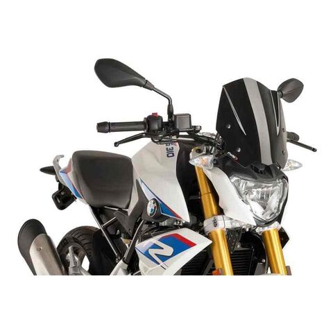 Puig Naked New Generation Windscreen BMW G310R 2016-2025 Black [Open Box]