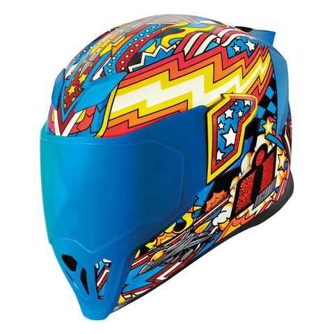 Icon Airflite Flyboy Helmet Blue / LG [Blemished - Good]