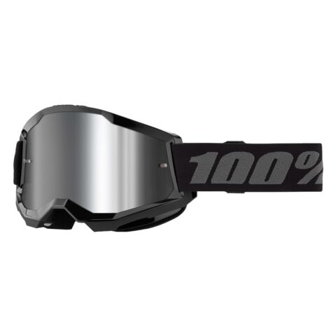 100% Youth Strata 2 Goggles - Mirrored Lens Black/Mirror Silver [Blemished - Good]