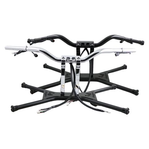 LA Choppers Prewired Hefty Superbar Handlebar & Riser Combo For Harley FLTR 2017-2025