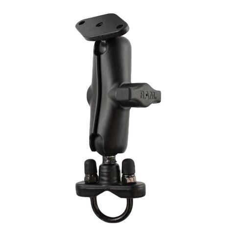 RAM Mounts Handlebar / Rail U-Bolt Mount Kit Black / Diamond AMPS Hole Pattern [Open Box]