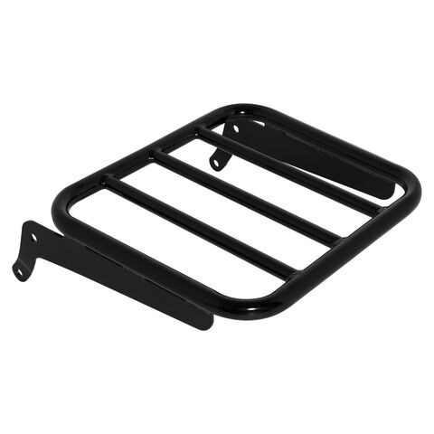 HogWorkz Harley Add On Sissy Bar Luggage Rack For Harley Softail 2018-2026 Black [Demo - Acceptable]