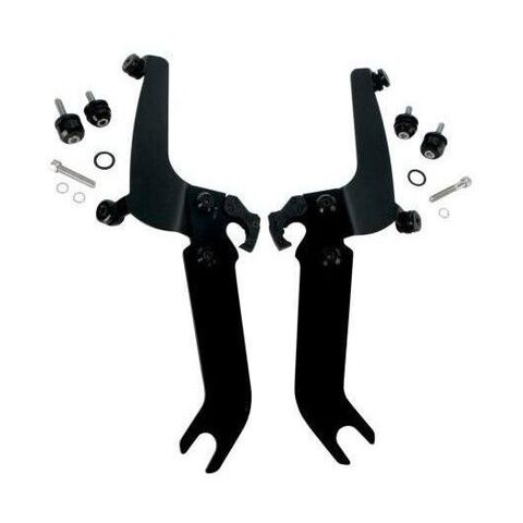 Memphis Shades Sportshield Trigger-Lock Mount Kit For Harley Softail 1986-2017 With OEM Light Bar / Polished [Previously Installed] With OEM L... [Previously Installed]