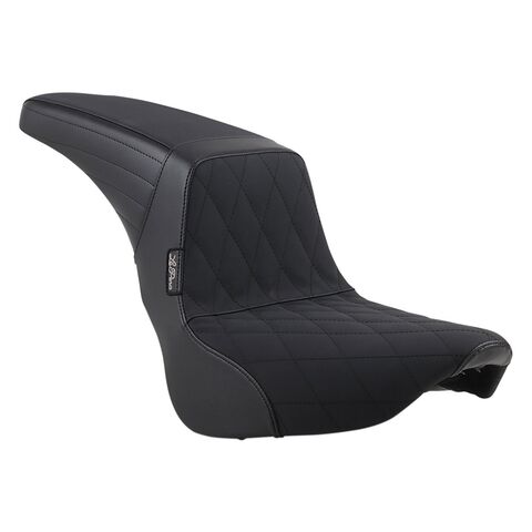 Le Pera Kickflip Diamond Stitch Seat For Harley FXLR/S / FLSB 2018-2026 Diamond Stitch Gripp Tape / Bla... [Incomplete]