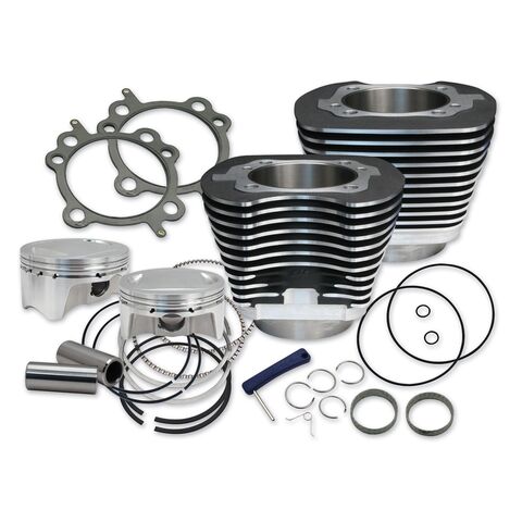 S&S Cycle 107" Big Bore Kit For Harley Twin Cam 2006-2017 Black [Open Box]