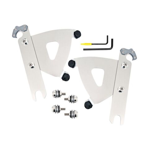 Memphis Shades Road Warrior Trigger Lock Mount Kit For Harley Softail 1986-2017 Polished [Open Box]
