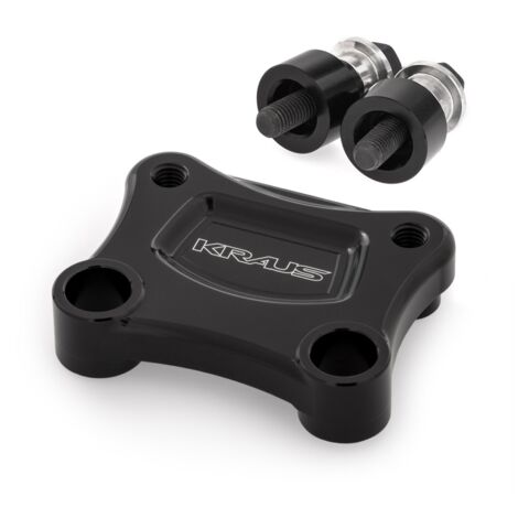 Kraus T-Rex Pull Back Plate For Harley Softail 2018-2026 Black Anodized [Demo - Acceptable]