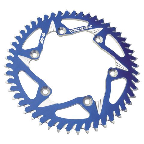Vortex 530 CAT5 Aluminum Rear Sprocket Suzuki / Yamaha / Kawasaki 47T / Blue [Demo - Acceptable]
