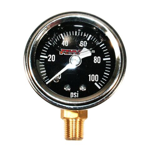 Feuling Liquid Filled Bottom Port Oil Pressure Gauge Black [Open Box]