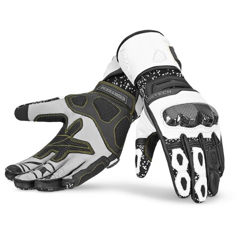 Cortech Revo RR V2 Gloves Black/White / MD [Blemished - Very Good]