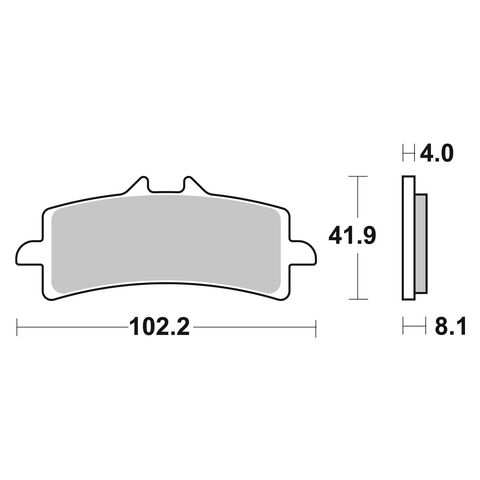 SBS RST Sintered Front Brake Pads 901RST [Open Box]