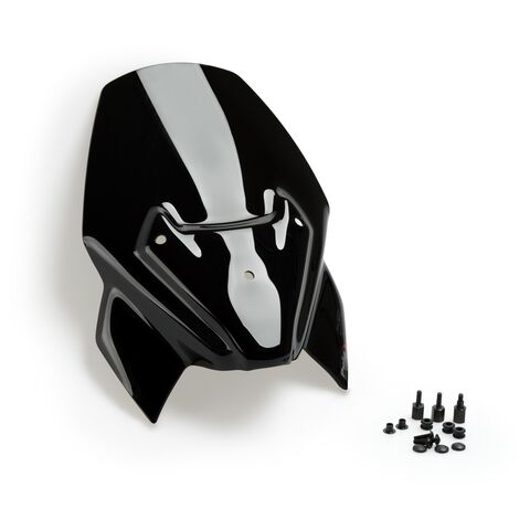 Puig Naked New Generation Windscreen BMW F900R 2020-2026 Black / For models without OEM support brackets [Blemished - Good]