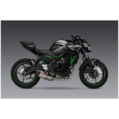 Yoshimura AT2 Race Exhaust System Kawasaki Ninja 650 / Z650 2017-2026 Stainless Steel/Carbon Fiber [Blemished - Good]