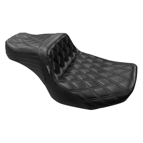 Le Pera TailWhip Double Diamond Stitch 2-Up Seat For Harley FLHX / FLTRX 2023-2026 Daddy Long Legs ... [Open Box]