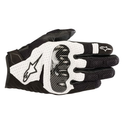 Alpinestars SMX-1 Air v2 Gloves Black/White / LG [Blemished - Good]