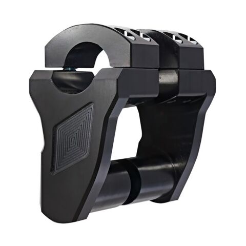 Rox Extended Stem Pivoting Risers For 1" Handlebars 2" Tall / Black Anodized [Previously Installed]