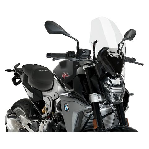 Puig Touring Naked New Generation Windscreen BMW F900R 2020-2026 Clear / For models w/ OEM support br... [Open Box]