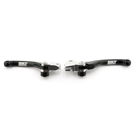 BILT FACTORY Folding Lever Set Kawasaki 250cc-450cc 2013-2020 Black [Previously Installed]