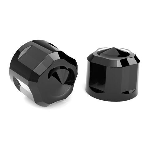 Ciro Crown Engine Bolt Cap Kit For Harley Twin Cam 1999-2017 Black [Open Box]