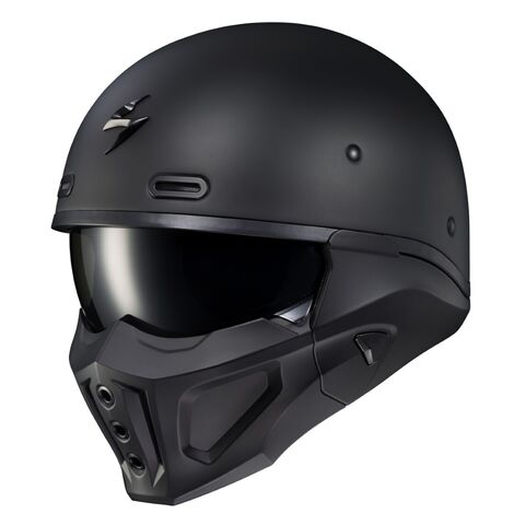 Scorpion EXO Covert X Helmet Matte Black / LG [Blemished - Very Good]
