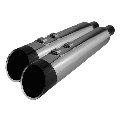Khrome Werks HP Plus 4.5" Edge Tip Slip-On Mufflers For Harley Touring 2017-2026 Chrome W/ Black Edge Tip [Previously Installed]