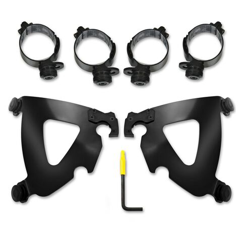 Memphis Shades Road Warrior Trigger Lock Mount Kit For Harley FLSB / FXLRS 2018-2024 Black [Open Box]