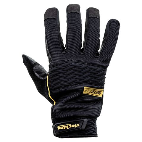 Stockton Mototech Gloves Black / MD [Blemished - Very Good]