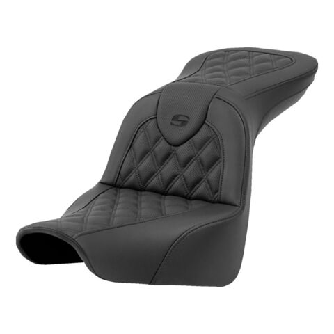 Saddlemen Roadsofa LS Lattice Stitch 2-Up Seat For Harley FXLR/S/ST / FLSB 2018-2026 Without Backrest [Blemished - Good]