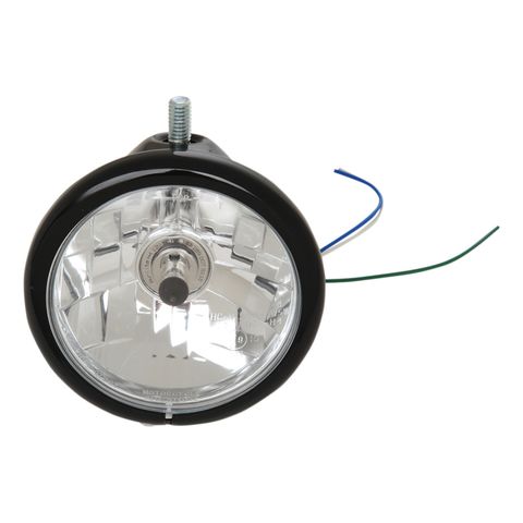 Drag Specialties 5 3/4" Top-Mount Headlight Assembly For Harley Black [Blemished - Good]