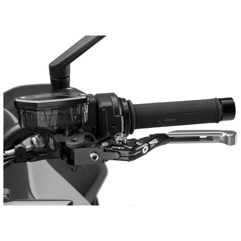 Puig Foldable Extendable Clutch Lever 4.0 Silver/Black/Silver [Blemished - Good]